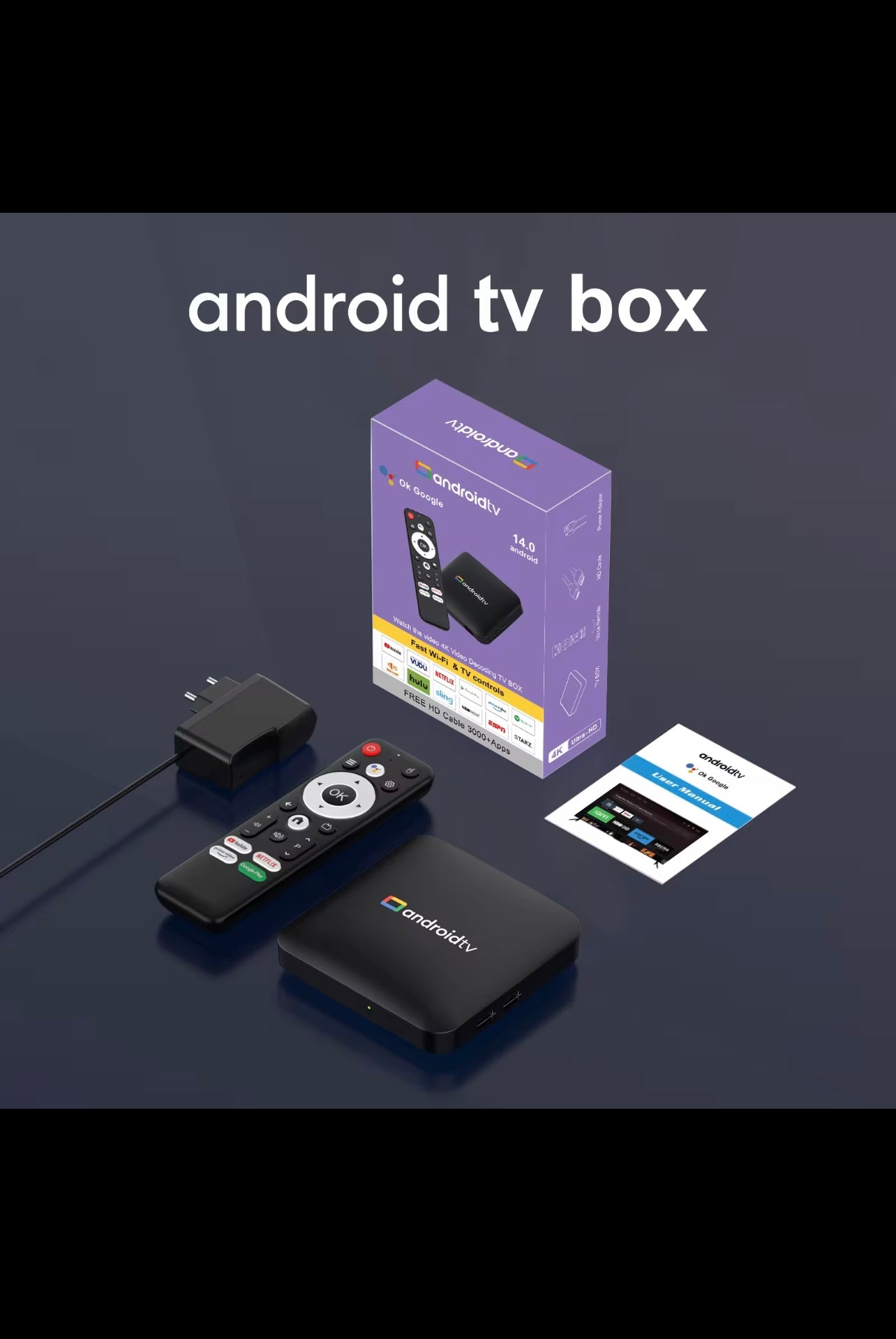 AndroidTv H96 Max S905L3 Quad Core 4K UHD Dual WiFi Android 14