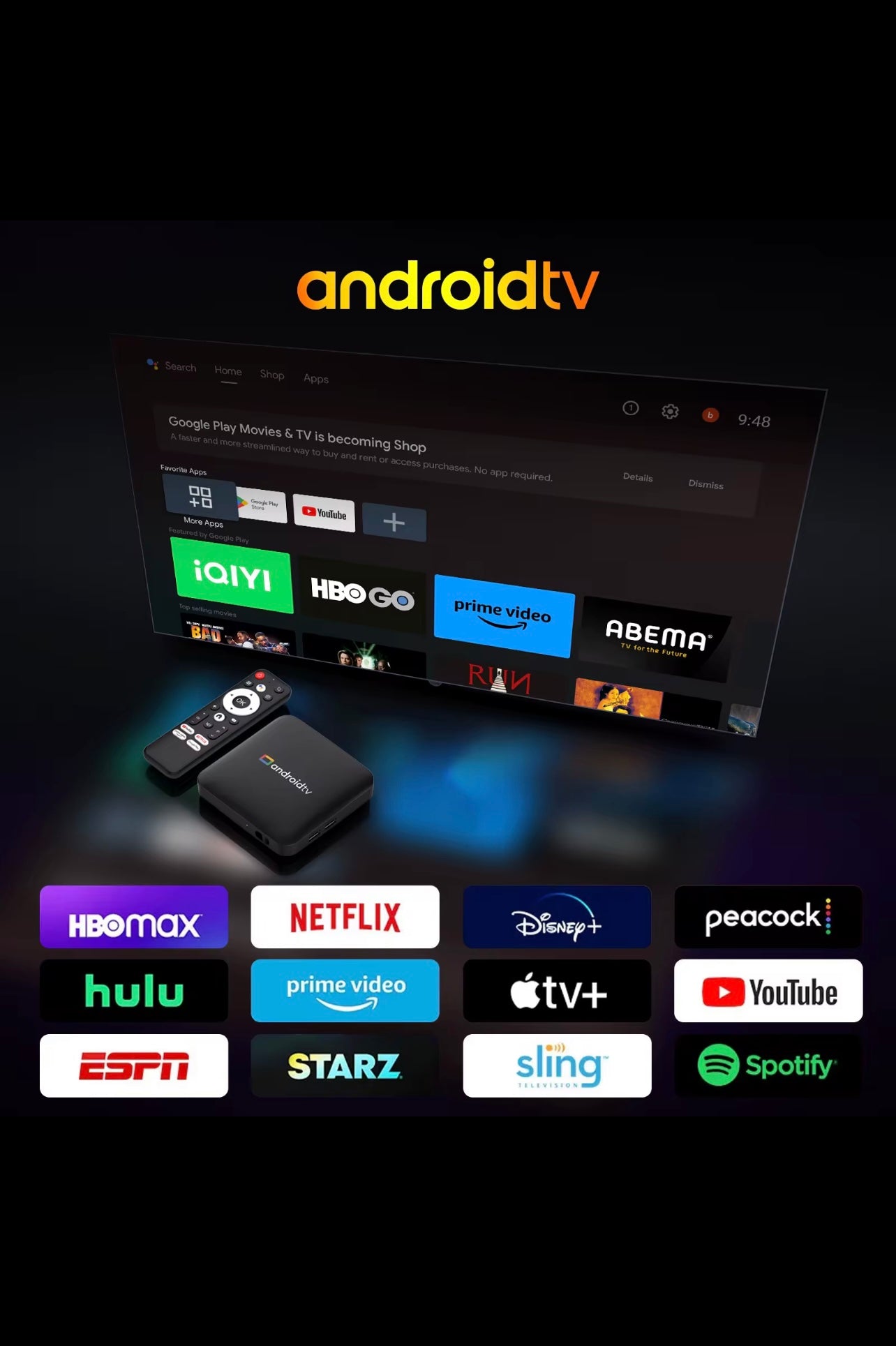 AndroidTv H96 Max S905L3 Quad Core 4K UHD Dual WiFi Android 14
