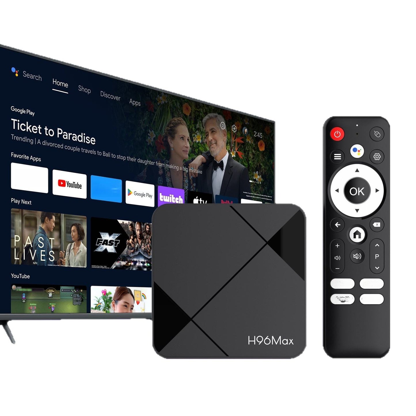 AndroidTv H96 Max S905L3  Quad Core 4K UHD Dual WiFi Android 14