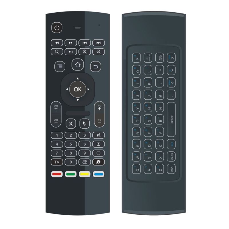 Backlit Air Mouse 2.4G Wireless Keyboard Remote Control para Android TV Box, Smart TV, PC y Proyector